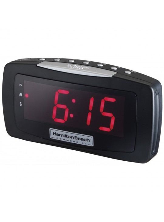 Hamilton Beach Clock radio, 1.2" LED display, Dimmer Feature, Snooze, AM/FM , PM Indicator, Snooze, Alarm On Indicator 2 pieces / Pack