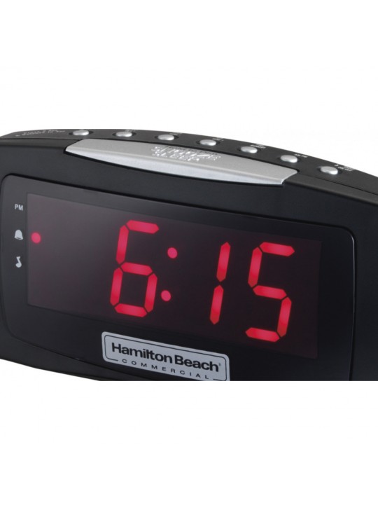 Hamilton Beach Clock radio, 1.2" LED display, Dimmer Feature, Snooze, AM/FM , PM Indicator, Snooze, Alarm On Indicator 2 pieces / Pack