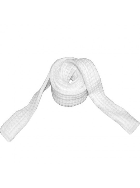 Bathrobe Belts Waffle fabric (60%C-40%P Pre-Shrunk) 300GSM Size: Std. 70"L White 6/ Pack