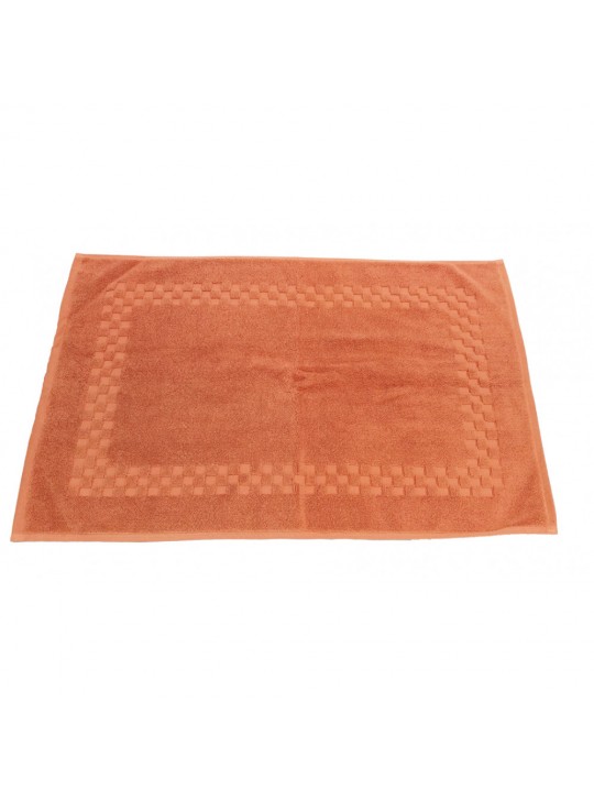 Face Towels 13"x13" #2.00Lbs/ dz Premium Combed Cotton Jacquard Borders color: CORAL 12/ Pack