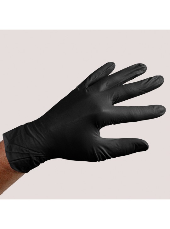 Dermatuff Black 6mil Nitrile Exam Glove Large 100pr/ box