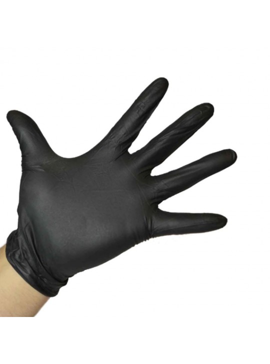Dermatuff Black 6mil Nitrile Exam Glove Small 100pr/ box