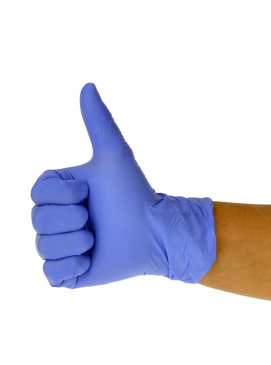 Nitrile Examination Gloves - Blue (5mil) Ronco Nitech size LARGE