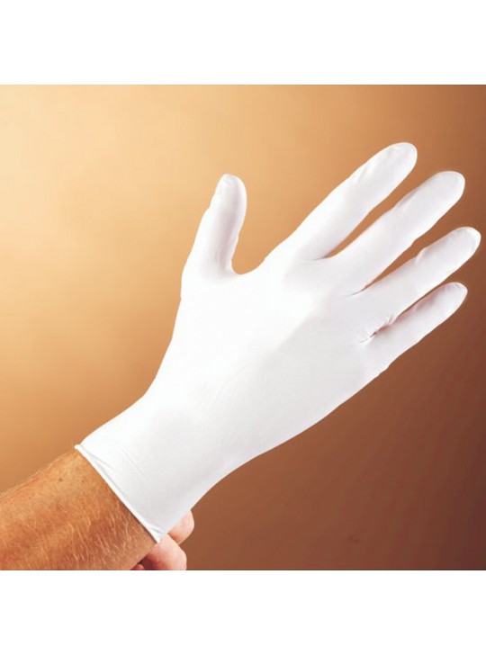 Dermatuff Nitrile 4mil Exam Gloves WHITE size Large