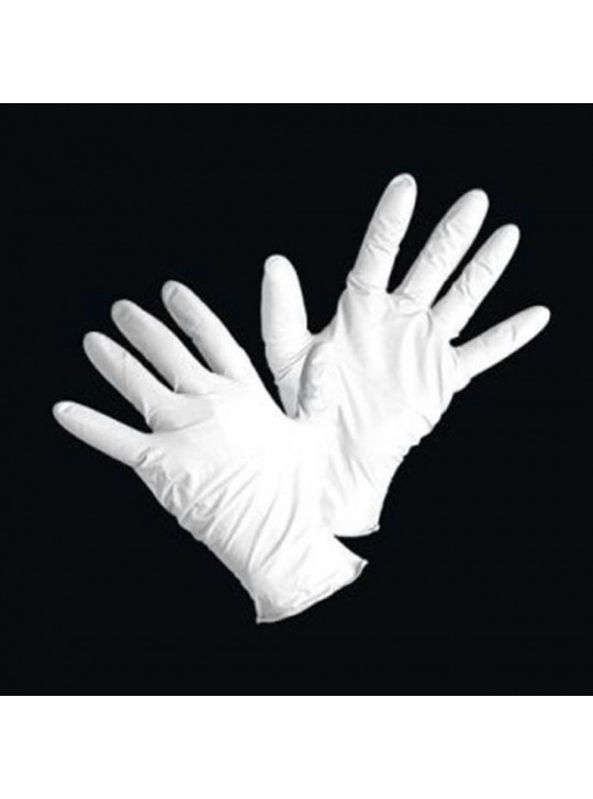 Dermatuff Nitrile 4mil Exam Gloves WHITE size Large