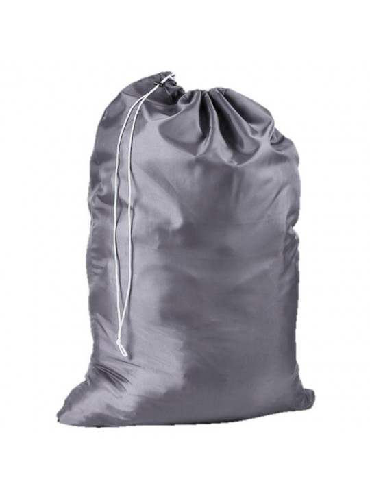 Nylon waterproof Laundry Bags locking Drawstring Closure 30"x 40" Grey 2/Pack