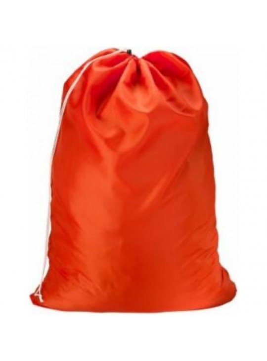 Nylon waterproof Laundry Bags locking Drawstring Closure 30"x 40" Orange 2/Pack