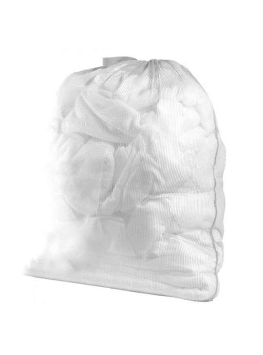 Laundry Bags White Mesh Net Draw Strings 40"x 30" 6/Pack