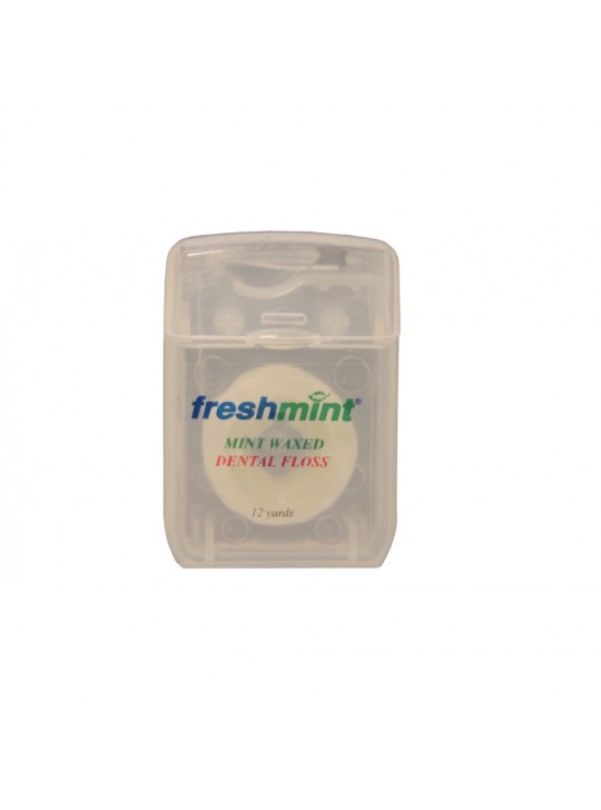 Freshmint® 12 Yards Mint Waxed Dental Floss (individually wrapped) 12/ Pack