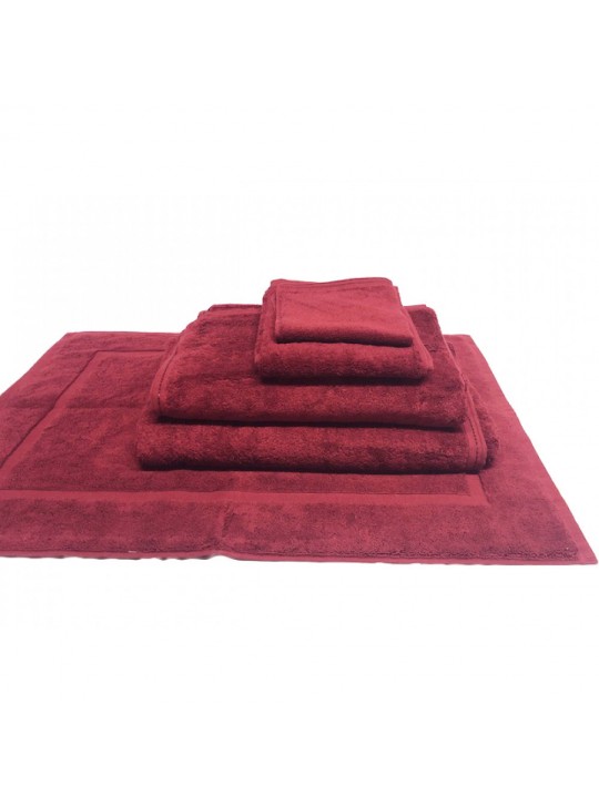 Bath Mat 20" x 30" #10.00Lbs/dz 100% Certified Organic Cotton 2/Pack color: LAVA RED