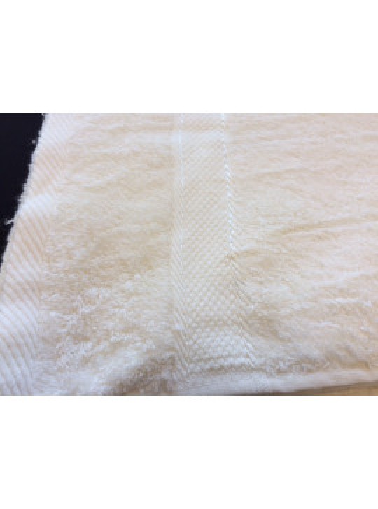 Bath Towel 30"x 56" #14.00 Lbs/dz Extra Soft Bamboo Towels with Border color: IVORY 3/Pack