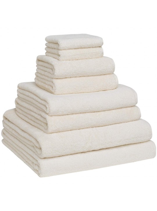 Bath Towel 25" x 50" #10.00Lbs/dz Standard Full Terry 6/Pack color: IVORY