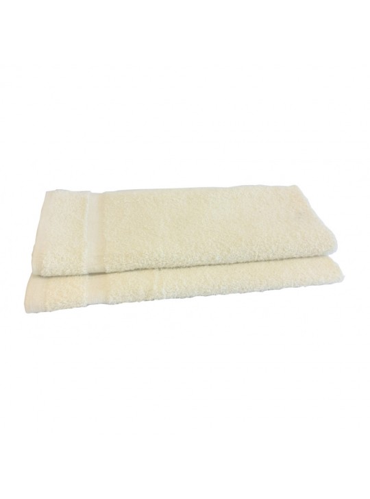 Hand Towel 16" x 27" #2.50Lbs/dz Economy Terry with cam Border 100% Cotton IVORY 12/Pack