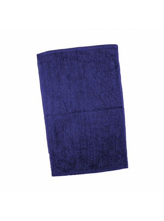 Hand Towel 16" x 27" #2.50Lbs/dz Economy Terry with cam Border 100% Cotton NAVY 12/Pack