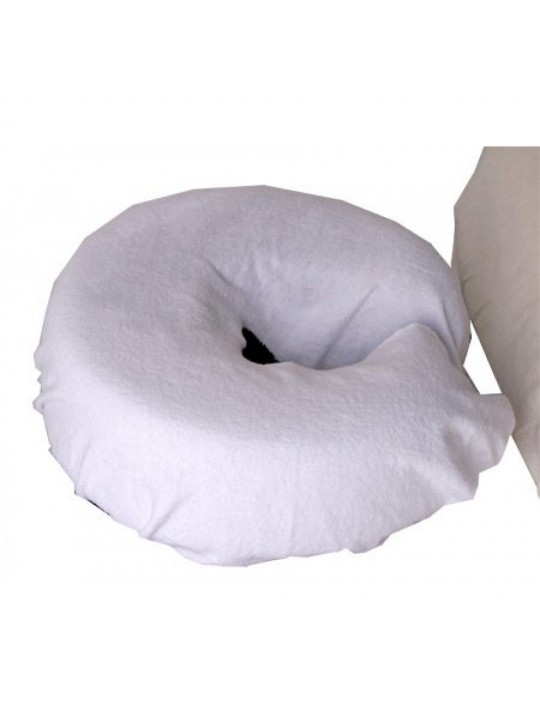 100% Cotton Flannel Fitted Face Rest Cover, 1 Piece, Colour White/Natural 3/Pack