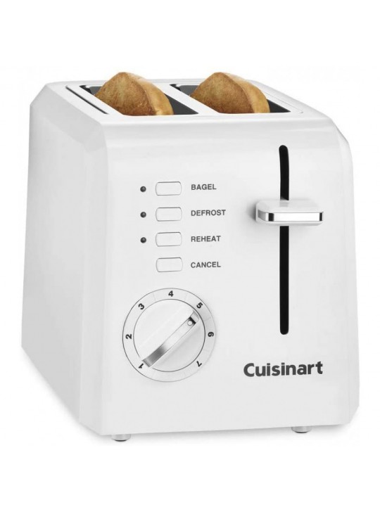 Cuisinart® 2-Slice Compact Toaster - White 2/Pack
