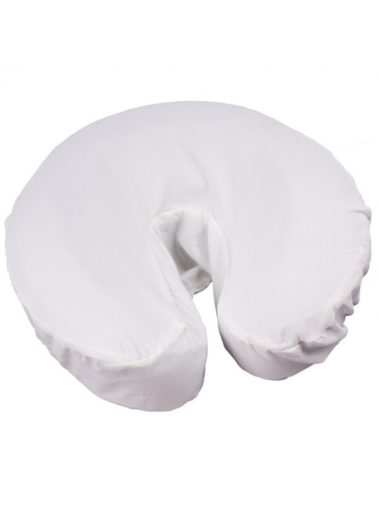 100% Cotton Flannel Fitted Face Rest Cover w/Facing, Colour White/Nautral 3/Pack